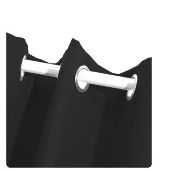 2X Blockout Curtains Panels 3 Layers Black Carousel 4