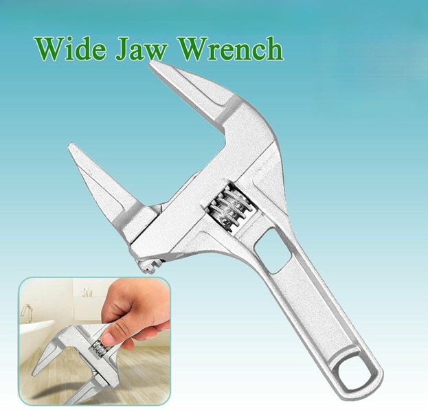 Wide Jaw Wrench Shifter Spanner 6-68mm Adjustable Light Duty Key Hand Tool Light Carousel 1