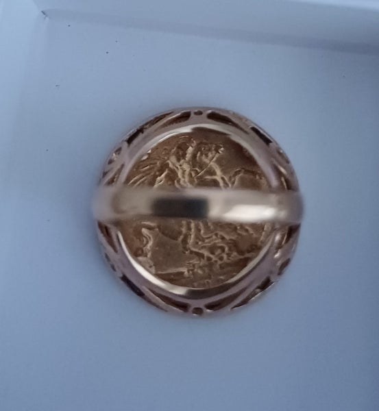 1898 Half Sovereign ring Carousel 5