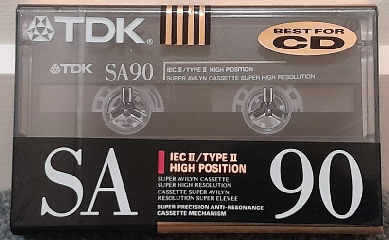 Classic & Excellent! - TDK SA 90 Min Type II Blank Audio Cassette Tape (sealed) Carousel 1