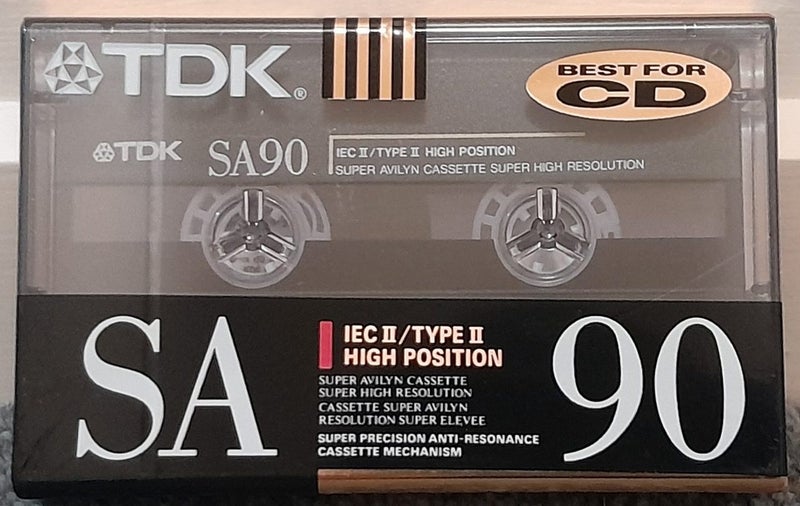 Classic & Excellent! - TDK SA 90 Min Type II Blank Audio Cassette Tape (sealed) Carousel 2