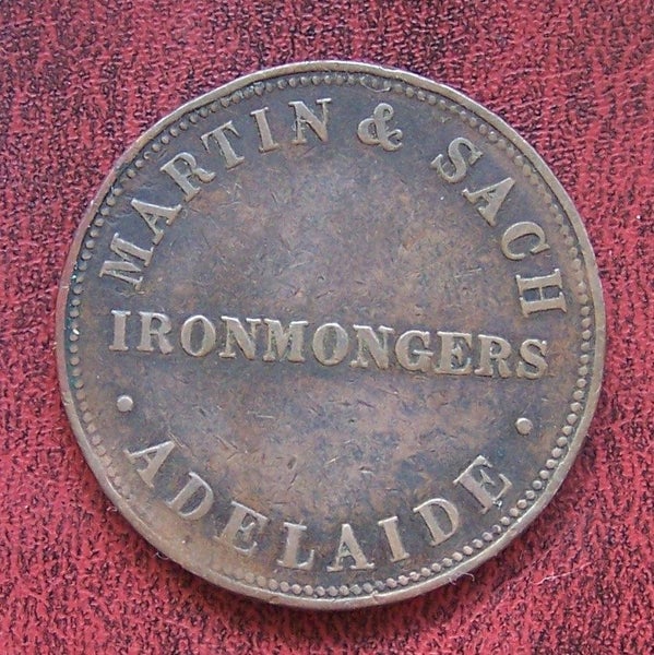 AUSTRALIA TRADESMEN TOKEN MARTIN SACH 1d Carousel 1