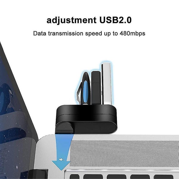 3-port Abs Mini Usb 3.0 Hub Can Rotate 90/180 Usb Hub Creative Hub Carousel 2