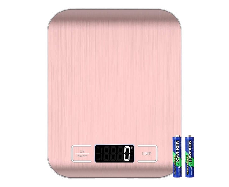 Digital Kitchen Scale, Premium Stainless Steel Food Scales Weight Grams and Carousel 1