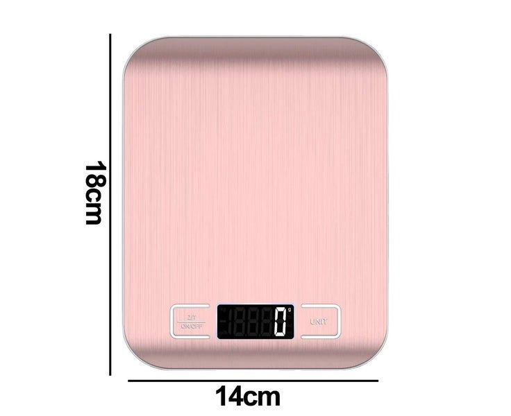Digital Kitchen Scale, Premium Stainless Steel Food Scales Weight Grams and Carousel 2