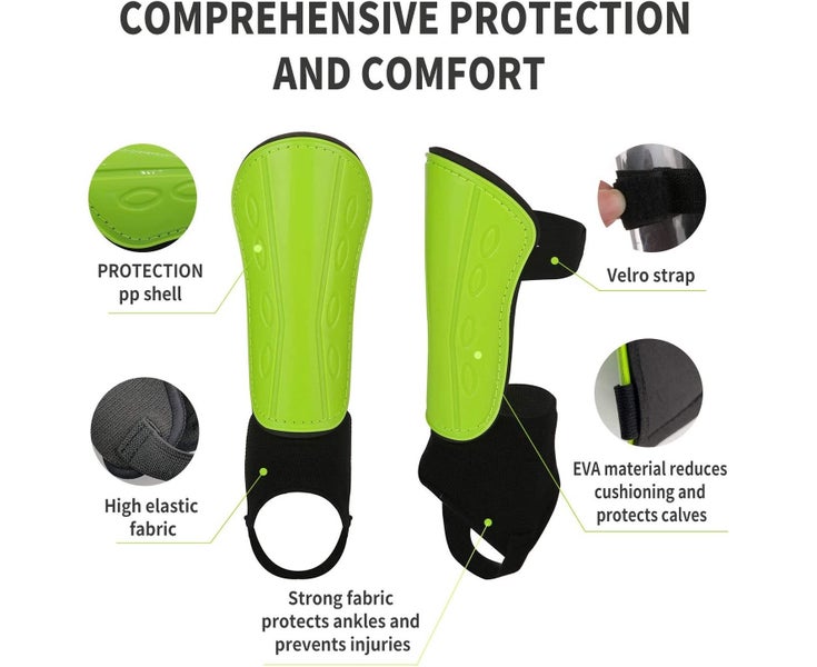 Football Shin Guards Non-Slip Protection Football Equipment for Youth Adult P Carousel 2