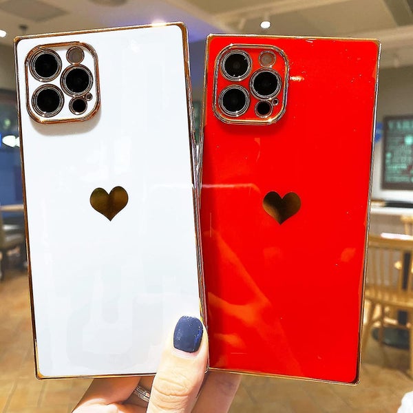 Compatible With Iphone 13 Pro Max Case, Square Cute Luxury Electroplate Edge Bum Carousel 2