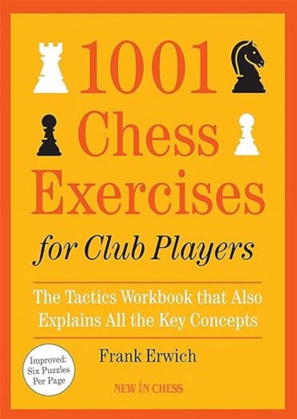 1001 Chess Exercises for Club Players by Frank Erwich - Paperback Carousel 1