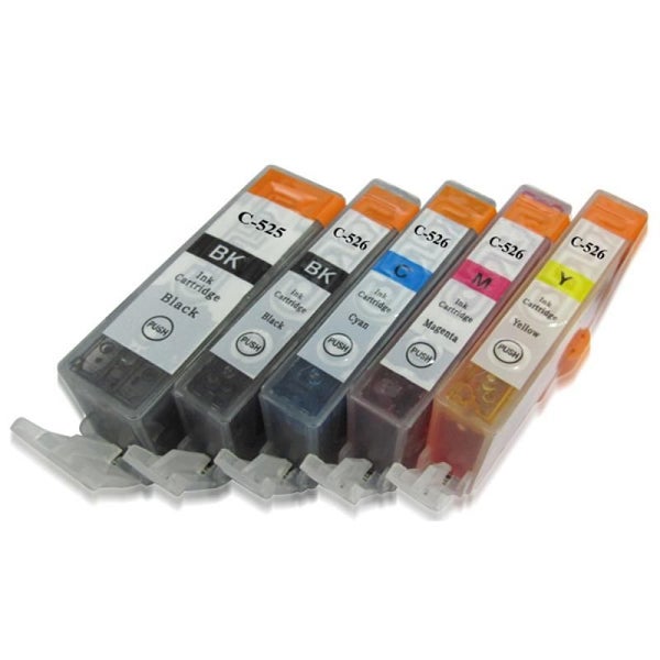 Canon Comp. Ink Cartridges PGI-525 CLI-526 Set for iP4850 MG5250 etc Carousel 3