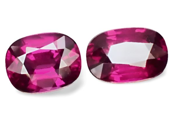 3.44CT SPLENID CUSHION 100% NATURAL RASPBERRY PINK GARNET PAIR Carousel 2