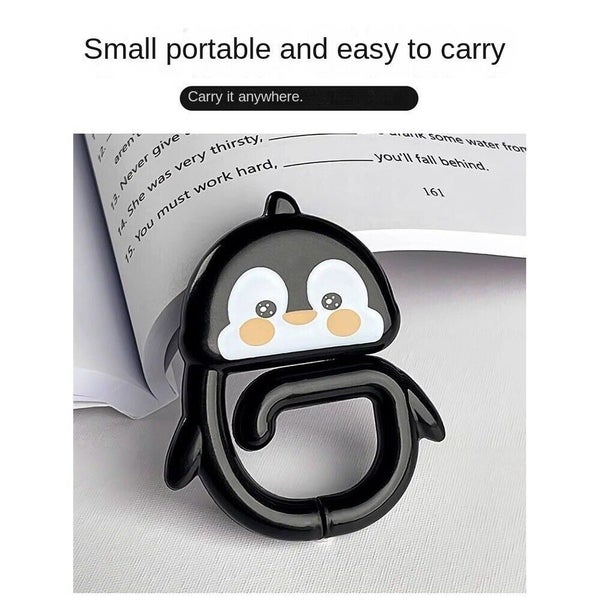 3Pcs Penguin Shape Bag Hooks Gaming Headset Desk Hanger Home Office Organizer Carousel 12