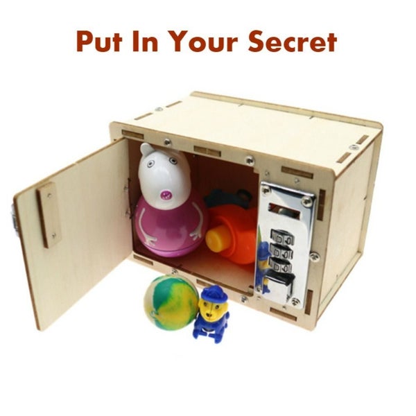 Handmade DIY Password Box Educational Toys Safe Box Children Carousel 1