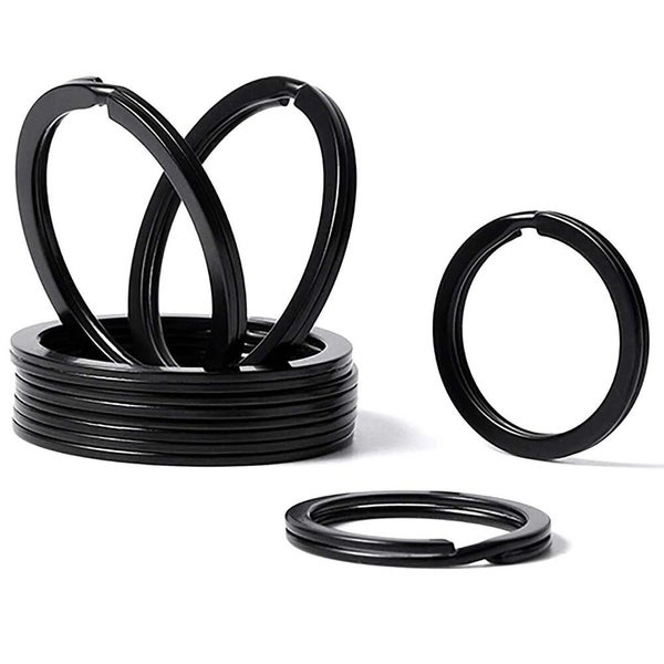 40PCS 25mm Stainless Steel Key Holder Split Scuba Rings Keyring Keychain Keyfob Carousel 2
