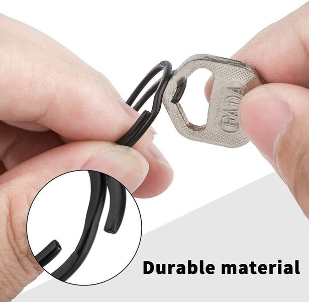 40PCS 25mm Stainless Steel Key Holder Split Scuba Rings Keyring Keychain Keyfob Carousel 10