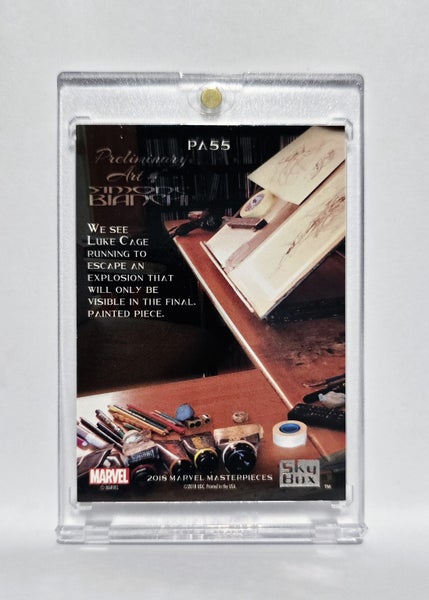 *** LUKE CAGE !! 2018 MARVEL MASTERPIECES PRELIMINARY ART INSERT CARD *** Carousel 2