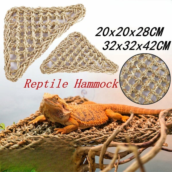 Reptile Hammock Lounger Lizard Basking Platform Dragon Hanging Swing Bearded Carousel 1