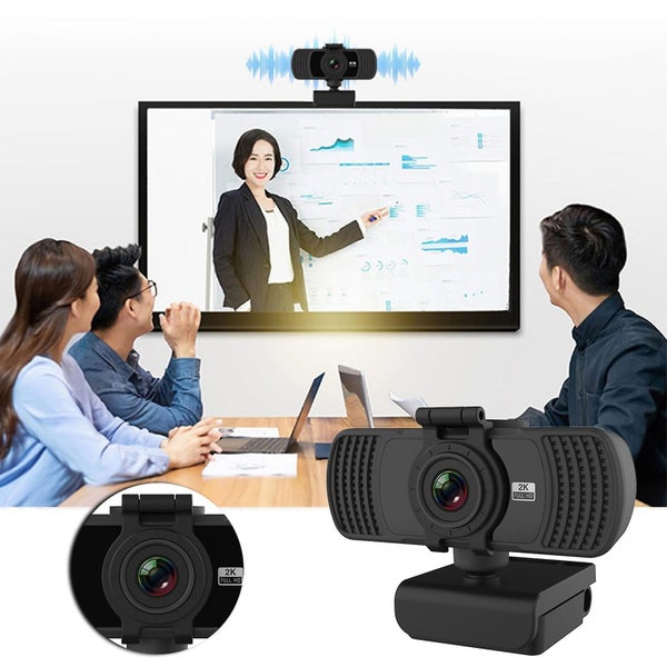 Computer Camera Hd 2k Network Video Live Online Class Teaching Built-in Microph Carousel 2