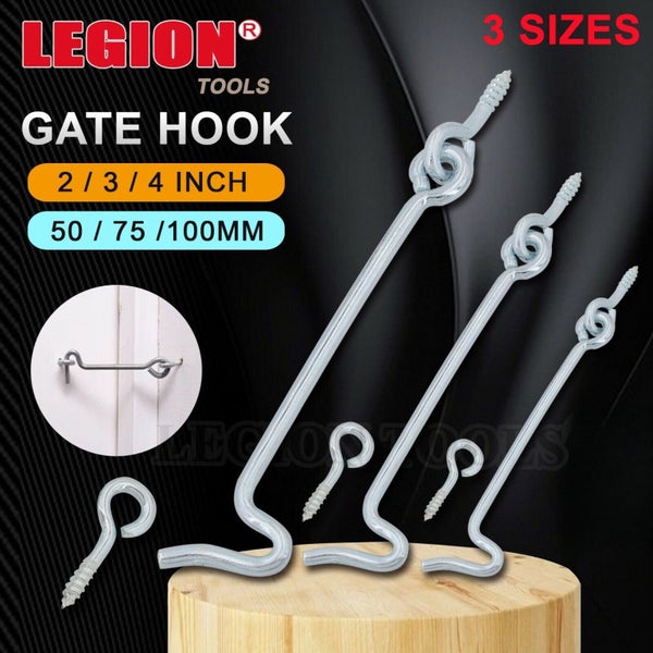 3packs Cabin Hook and Eye Gate Hooks Window Barn Door Shed Lock Catch Holder ... Carousel 1