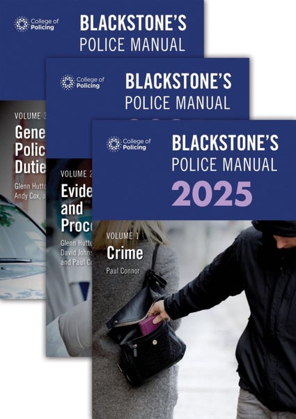 Blackstone's Police Manuals 2025 Three Volume Set by Paul Connor - Carousel 1