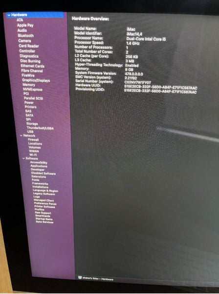 iMac 21.5” (Mid 2014) 8GB l 1.4GHz Dual Core Intel Core i5 plus keyboard Carousel 2