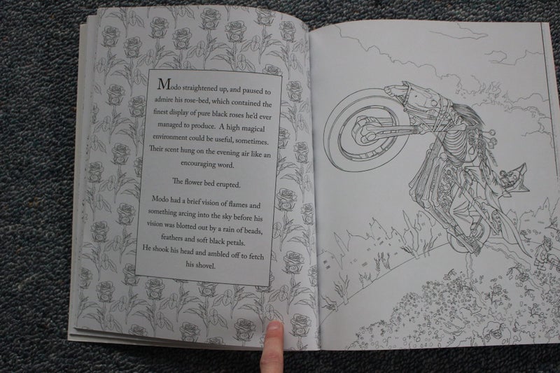 Terry Pratchett’s Discworld adult colouring book Carousel 2