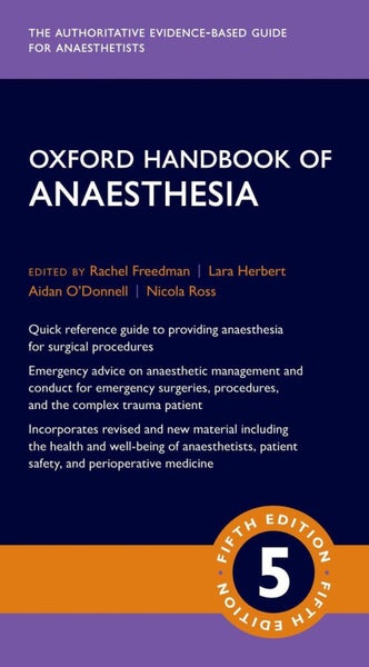Oxford Handbook of Anaesthesia by Rachel Freedman - Paperback Carousel 1