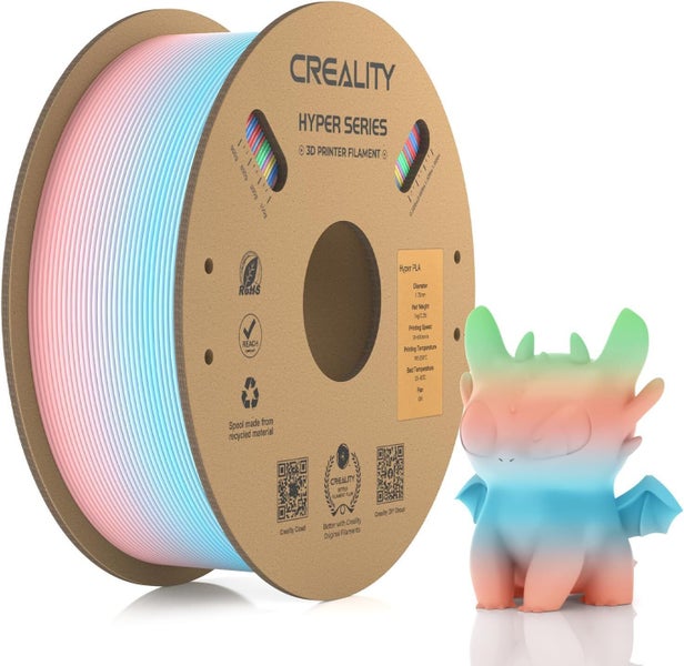 Creality Hyper PLA Filament Rainbow Spring Lake 1.75 - 1kg Carousel 1