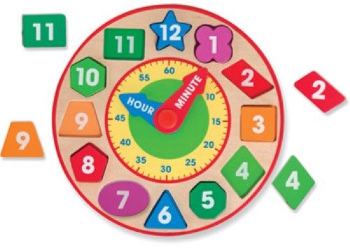 Melissa & Doug - Wooden Shape Sorting Clock Carousel 1