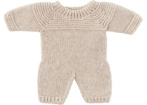 Miniland Knitted Doll Pyjamas 21cm - Linen Carousel 2