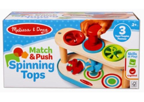 Melissa & Doug - Match & Push Spinning Tops Carousel 1