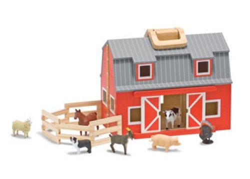 Melissa & Doug - Fold And Go Barn Carousel 1