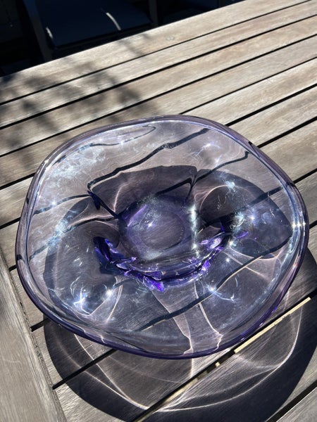 huge vintage signed Kosta Scandinavian art glass centrepiece! Mid Century Carousel 2