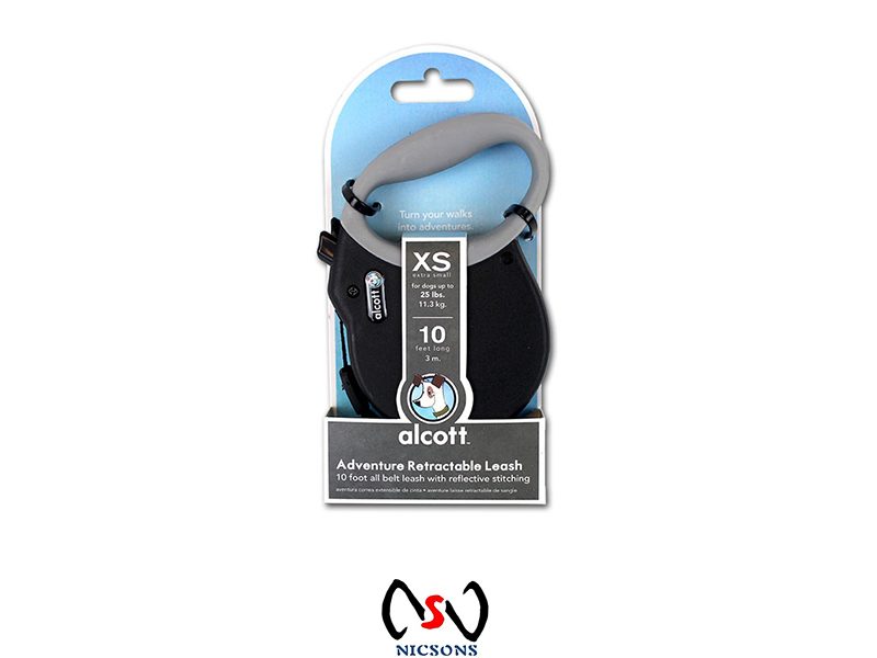 Retractable Dog Lead Adventure XSmall Black 3M Up To 11.3KG Carousel 1