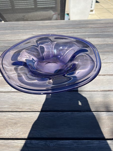 huge vintage signed Kosta Scandinavian art glass centrepiece! Mid Century Carousel 1