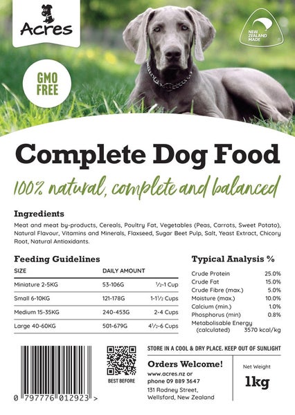 Acres Complete Dog Food - 1kg Carousel 2