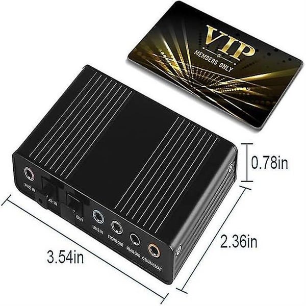 Usb 2.0 External Sound Card 6 Channel 5.1 Surround Optical S/pdif Audio Sound Ca Carousel 3