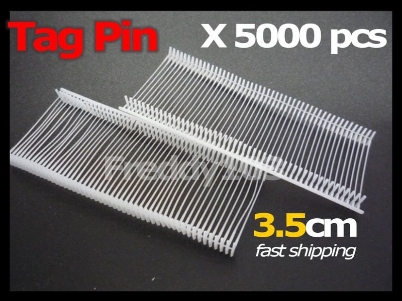 5000 pcs Plastic Tag Pins for Tag Guns, 3.5cm Carousel 1