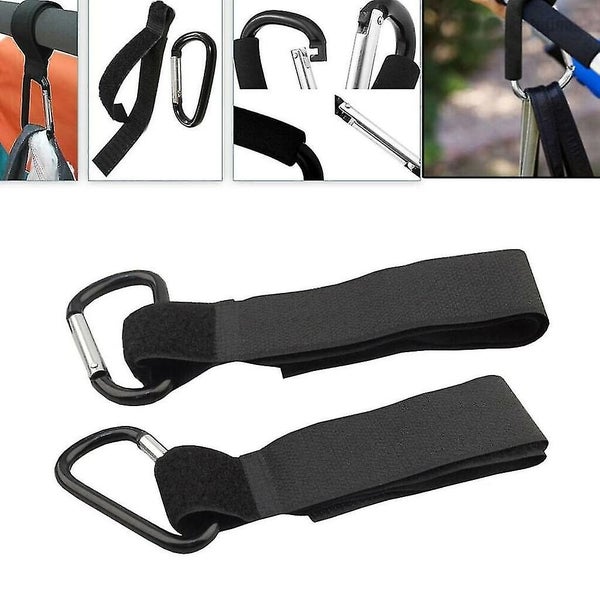 Pram Hooks - Set of 2 Snap Hooks Made of Aluminum - Black - Stable, Resilient, a Carousel 1