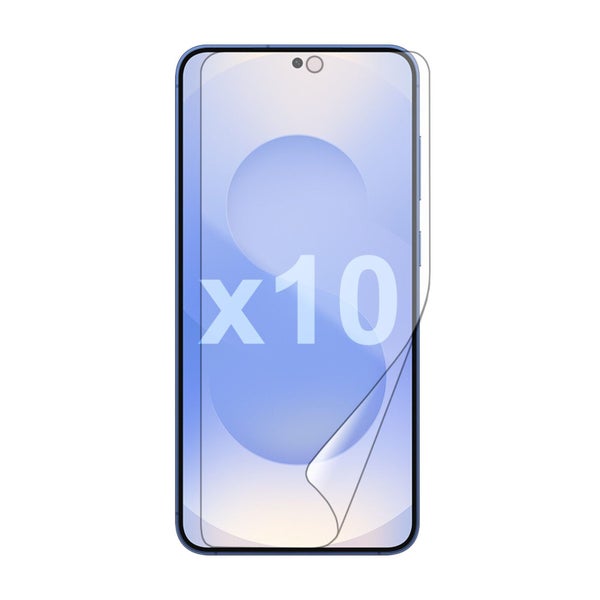 10 Pack Soft PET Film Screen Protector Guard for Samsung Galaxy S25+ PLUS Bulk Carousel 1