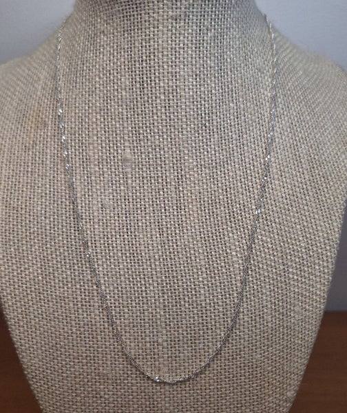 Jewellery Clearance -Solid Sterling Silver Twisted Curb Chain - Stamp 925 - 45cm Carousel 1