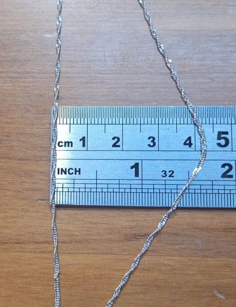 Jewellery Clearance -Solid Sterling Silver Twisted Curb Chain - Stamp 925 - 45cm Carousel 6
