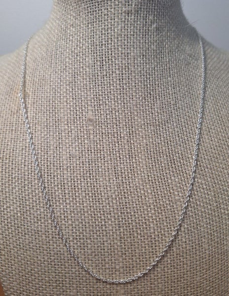 Jewellery Clearance - Solid Sterling Silver Solid POW Chain - Stamped 925 - 45cm Carousel 2