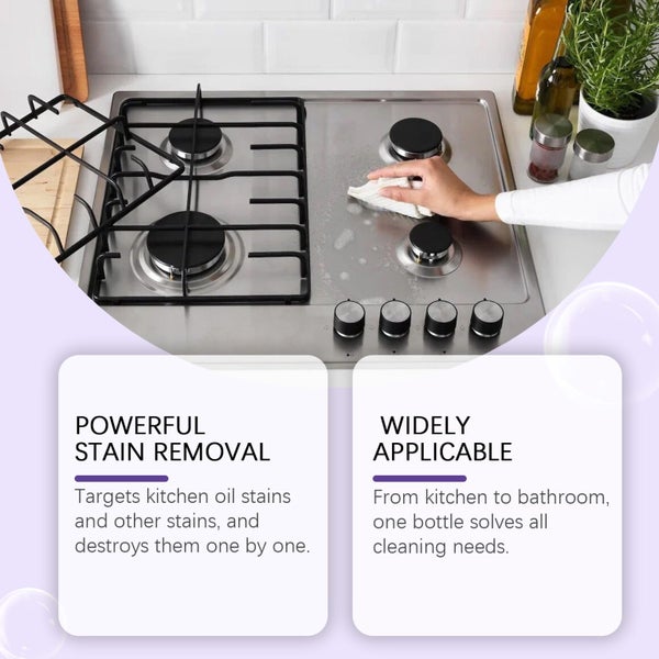120ml Jue Fish Multi-purpose Kitchen Cleaning Spray Oil Dirty Stain Cleaner Carousel 8