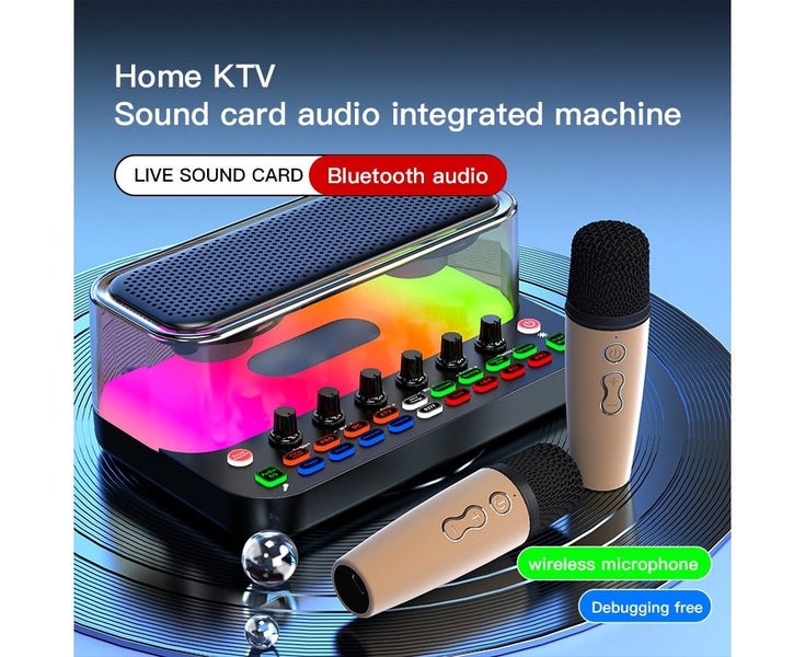 Complete Podcasting Kit with Live Sound Card, Dual Wireless Mics, Customiza Carousel 1