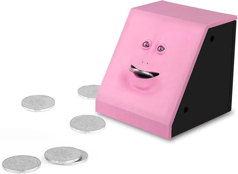 Face Bank Coin Grocery Saving Bank Kids Saving Money Collection Piggy Bank (pink Carousel 2