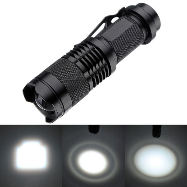 CREE Q5 LED Zoomable Focus Bright Flashlight Torch 220LM Light Carousel 2