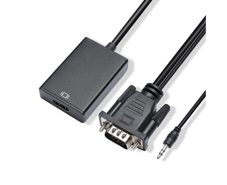 VGA Male to HDMI Female Converter Adapter 1080P Stereo Audio Output Carousel 1