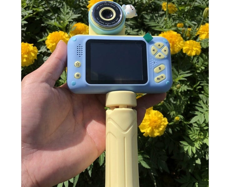 Handheld HD Screen Children's Digital Camera - Blue Carousel 7