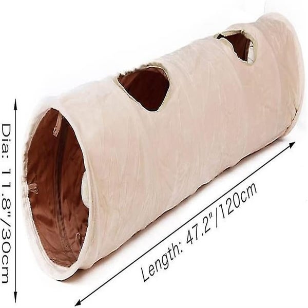 Road Chamois Cat Tunnel Cat Toy Rustling Tunnel Play Tunnel 120cm With 2 Caves H Carousel 2