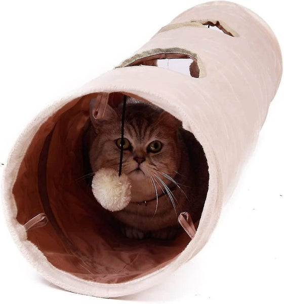Road Chamois Cat Tunnel Cat Toy Rustling Tunnel Play Tunnel 120cm With 2 Caves H Carousel 5